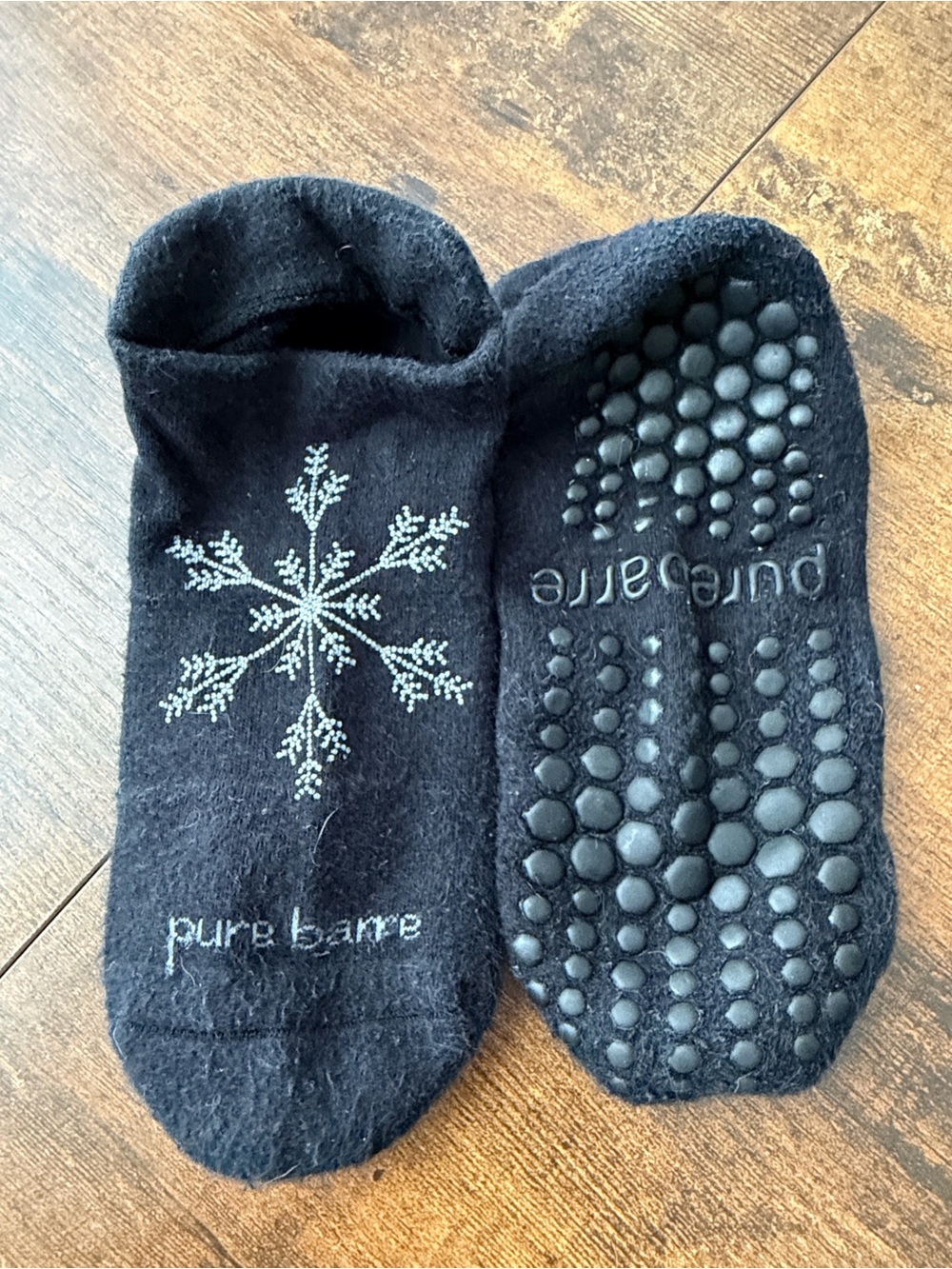 4 pairs - Pure Barre Black Grip Socks
